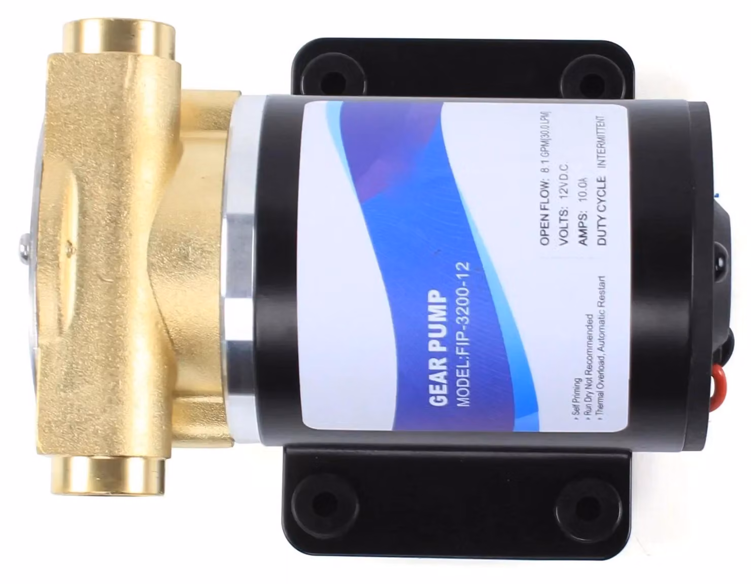 Pompa di sentina elettrica, autoadescante - 12V - Capacità: 30 litri/minuto - Colore: nero