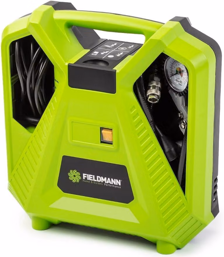 Compressore d'aria senza olio e senza serbatoio - 12V, con capacità di aspirazione di 180 l/min e tubo in PVC da 3 metri