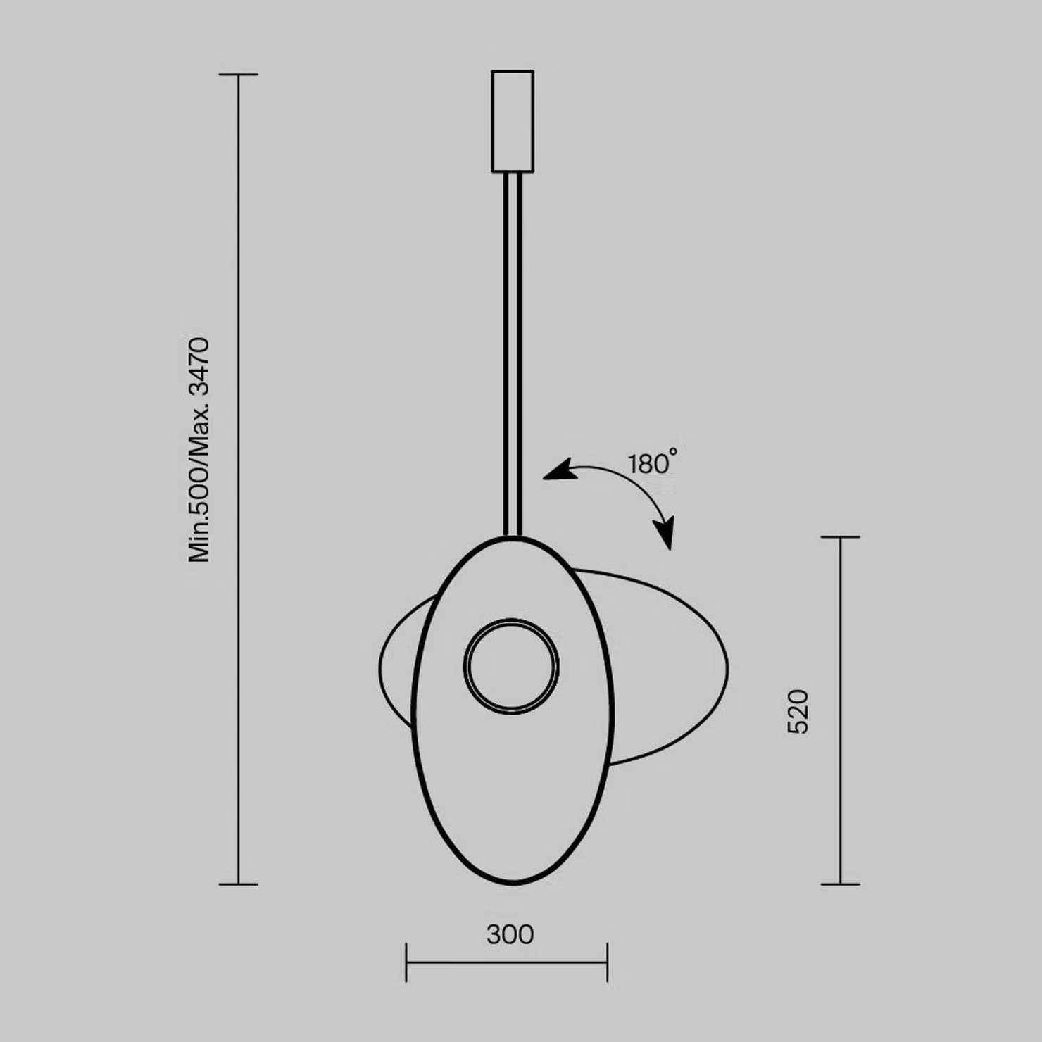 Maytoni lampada LED a sospensione Evolution, grigio/bianco, orientabile Evolution, Alluminio / Grigio / Zincato, Soggiorno / Sala da pranzo, Plastica, Design