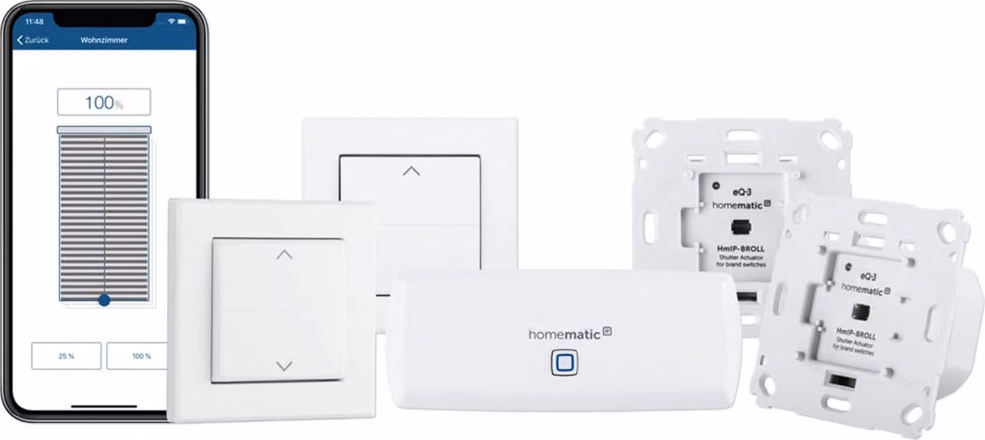 Homematic IP Smart Home 156450A0 Smart Home Starter Set, ombreggiatura, WLAN