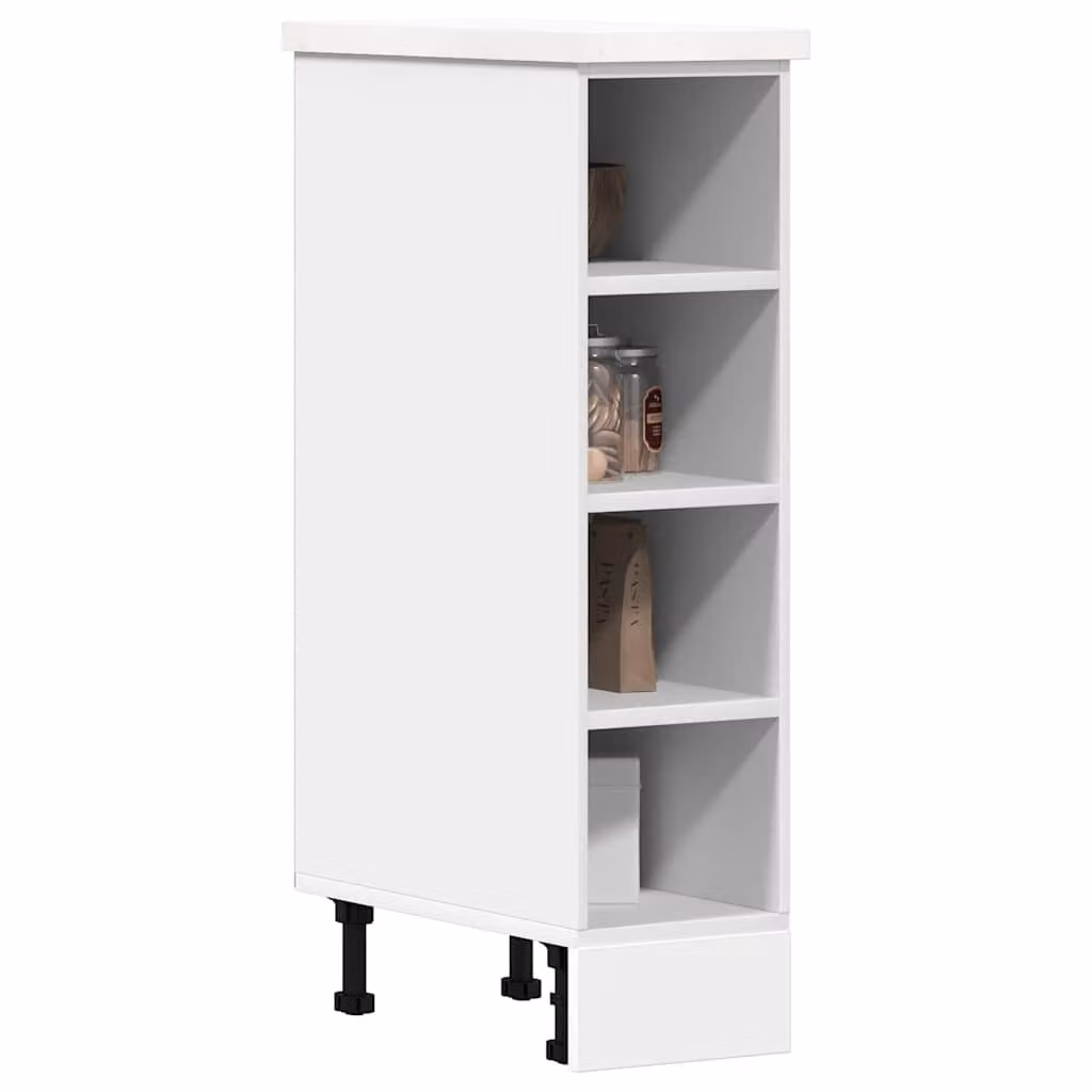 Armadio inferiore da cucina vidaXL Riga bianco con ante a battente e ripiani interni L/P/H: 20 x 44,5 x 81,5 cm