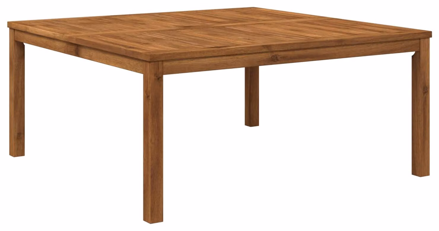 Tavolino da caffè in legno massello di acacia, dimensioni 100 x 100,5 x 45 cm