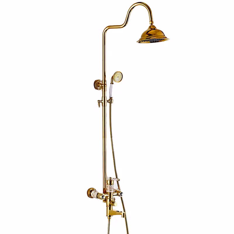 Doccia BATTERIA LAUFERI doccia KRAN retro GOLD CLYMENE