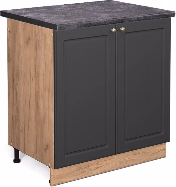 Mobile lavello cucina Fame-Line Antracite-oro/Rovere dorato 80 cm, PL Antracite Vicco