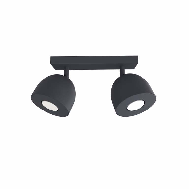 Lampada Da Soffitto Campanella X2 Monocolore Opaca