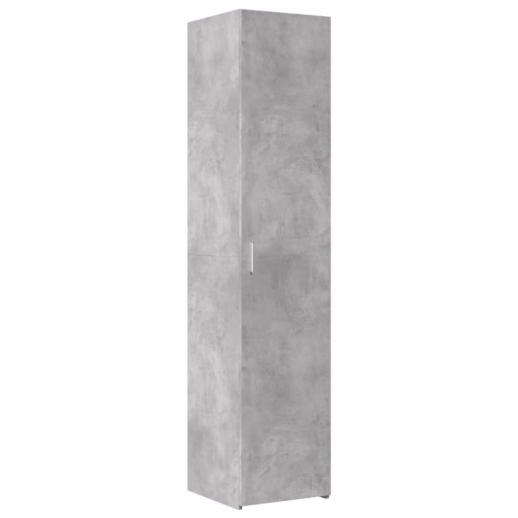 Credenza Grigio Cemento 40x42,5x185 cm in Legno Ingegnerizzato