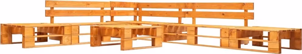 Maison Exclusive - Set da giardino da 6 pezzi in legno di pallet color miele
