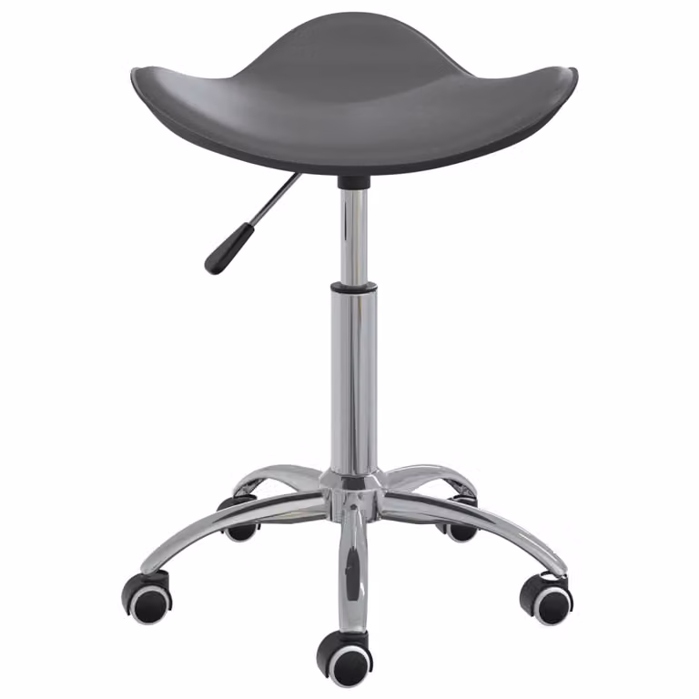 Sgabello da Salone Spa Grigio in Pelle finta