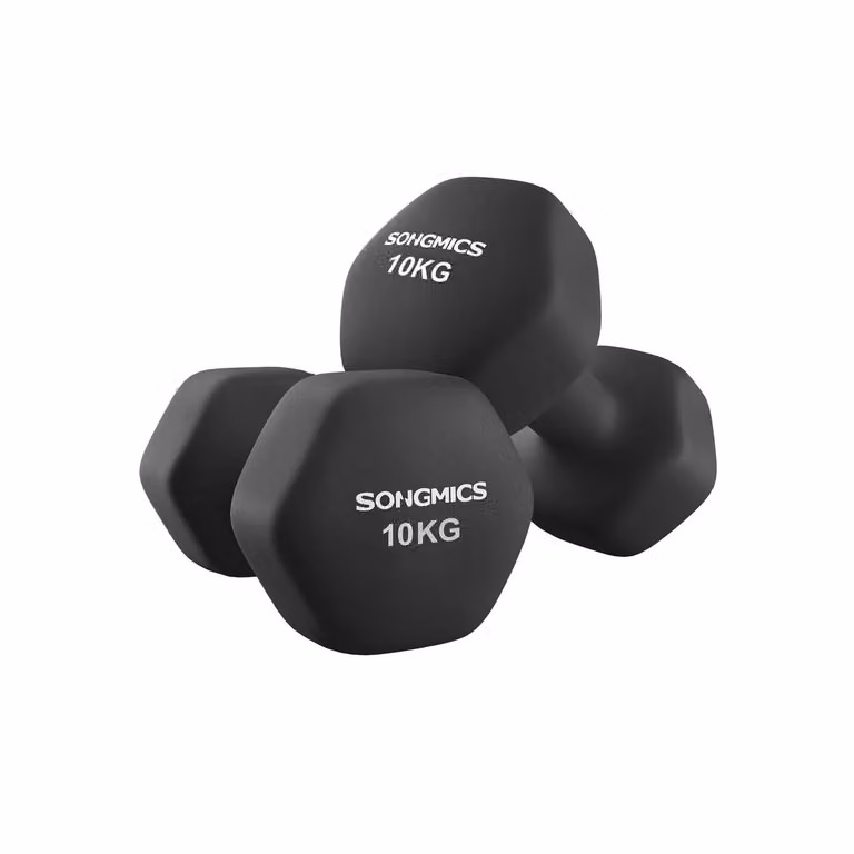 Set di 2 Manubri Esercizio a Casa e in Palestra, 2 x 10 kg
