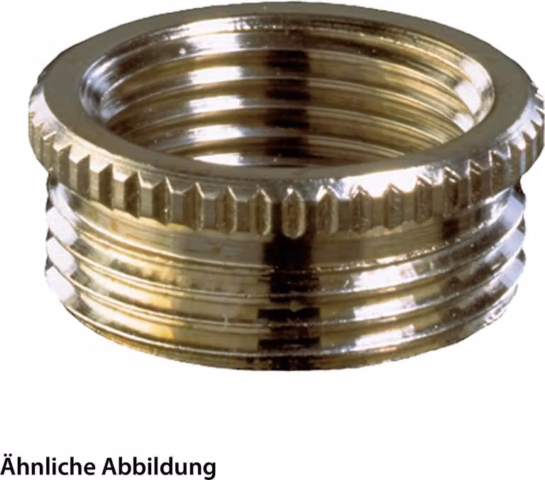 Adattatore WISKA M/PG da M32x1,5 a PG21x1,588 MZM-M/PG rotondo con zigrinatura in ottone (CuZn) nichelato Filettatura di collegamento 8,0 mm