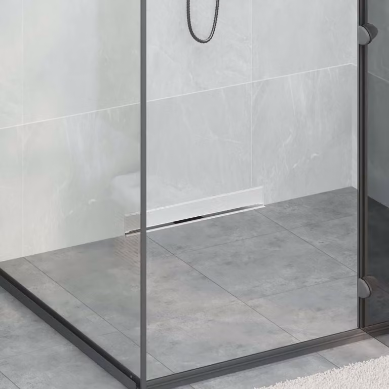 Scarico doccia da parete vidaXL in acciaio inox 304 colore argento 50 cm