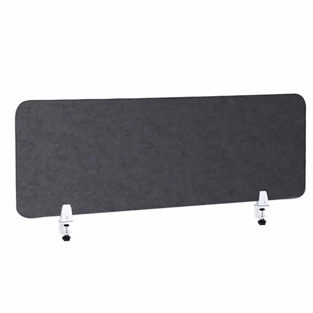 Pannello Fonoassorbente da Banco GIORDANOSHOP in Polistirolo Antracite L 120 cm x P 45 cm x H 1,8 cm con Coppia di Morsetti Regolabili – 2