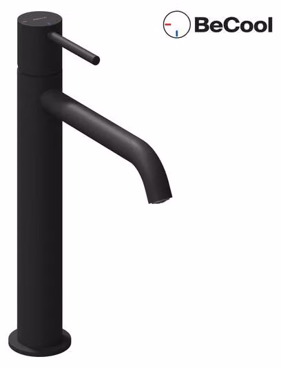Miscelatore per lavabo a colonna Ravak Esprit ES 014.21BLM BeCool da 250 mm senza piletta, nero opac