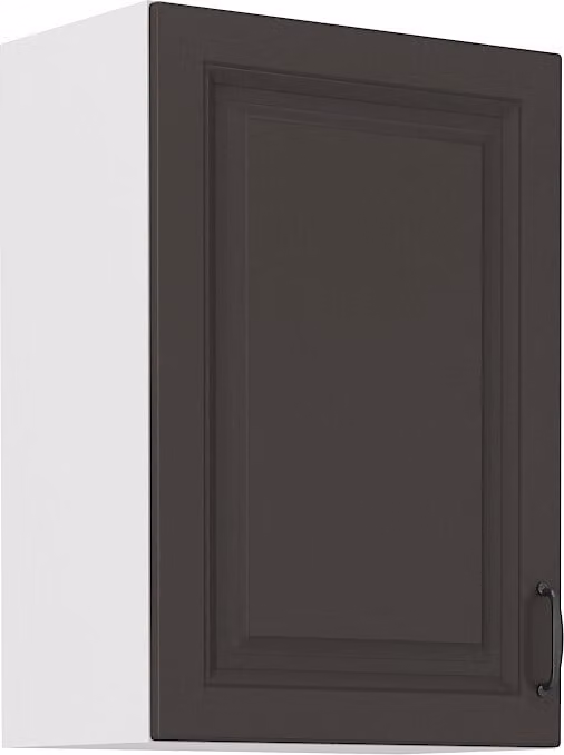 Armadietto superiore da cucina SOPHIA - larghezza 50 cm, grigio scuro / bianco