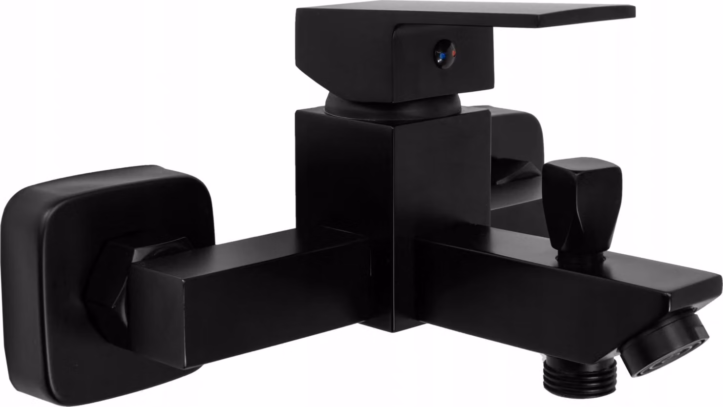 Granitan - Miscelatore vasca - Rubinetto vasca - Miscelatore nero - montaggio a parete - CARO
