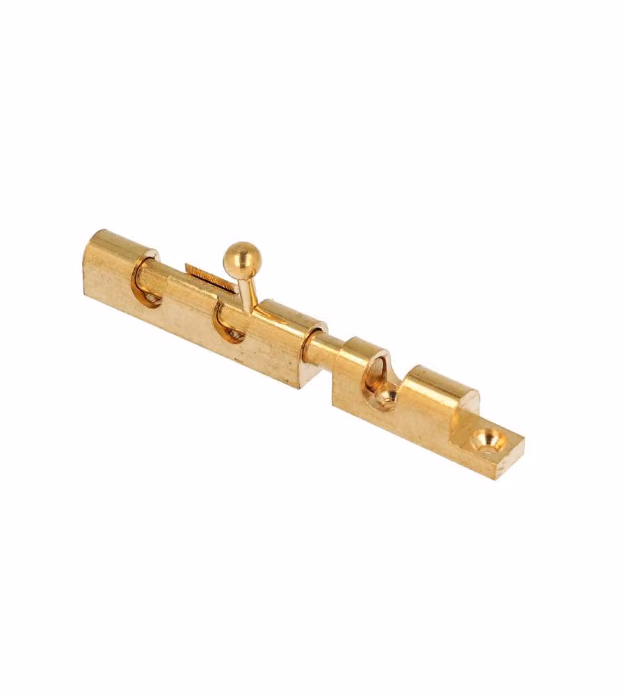 Catenaccio a cannone in ottone lucido 100mm