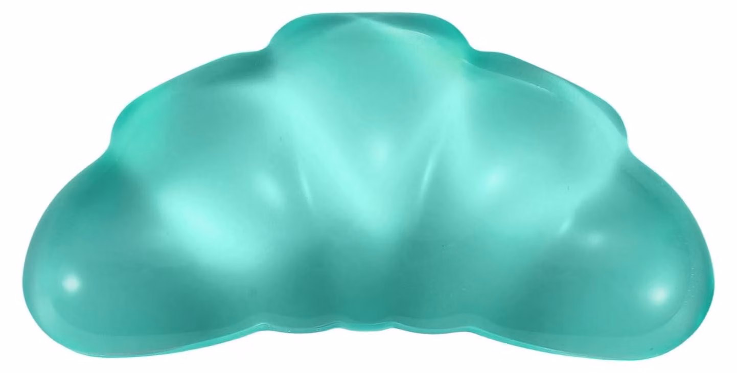 Supporto per polso - Silicone verde - Supporto ergonomico - 8x2x0,25 cm