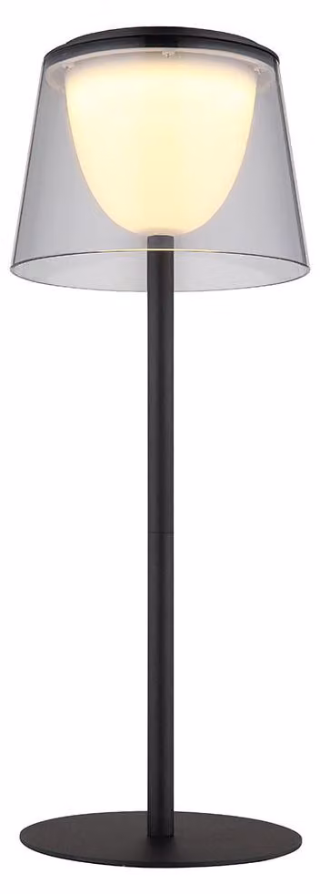 Lampada da tavolo a LED, interno/esterno, fumo, dimmer touch, H 34 cm
