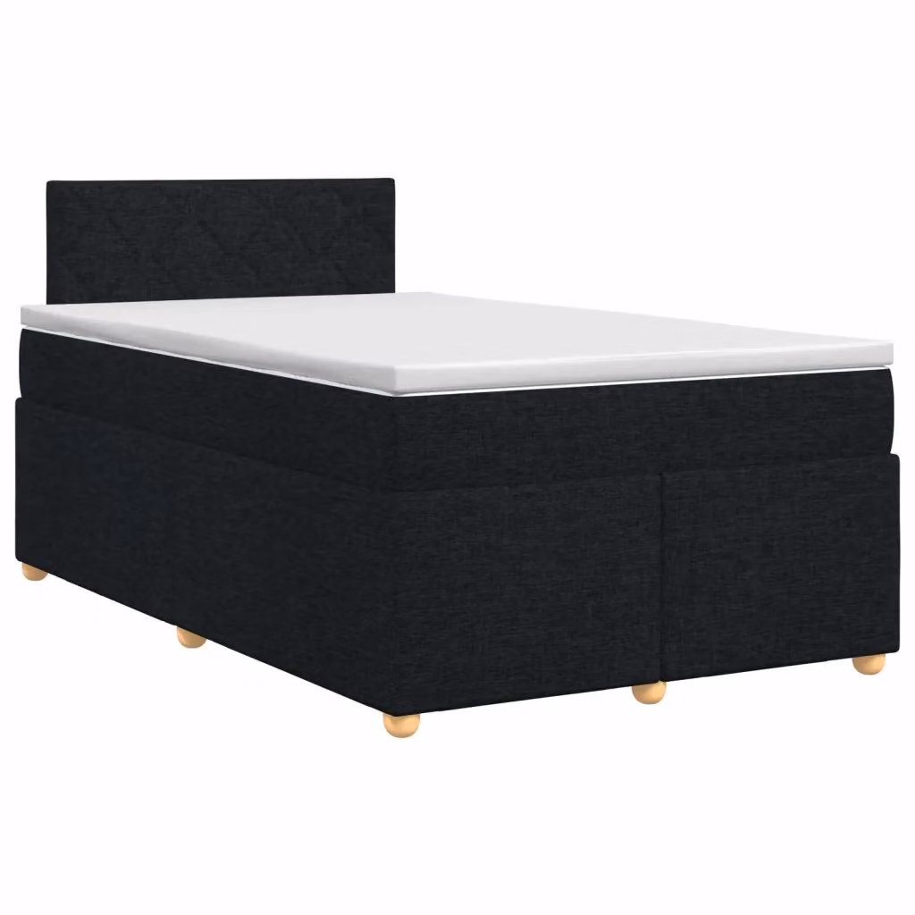 Letto box spring con materasso ibrido vidaXL nero L/P: 120 x 200 cm – 2