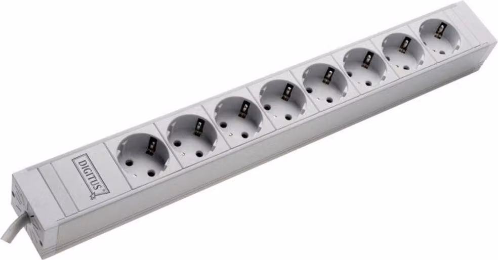 DIGITUS Professional DN-19 PDU-8 - Presa multipla - AC 230 V - Connessioni di uscita: 8 (CEE 7/4)