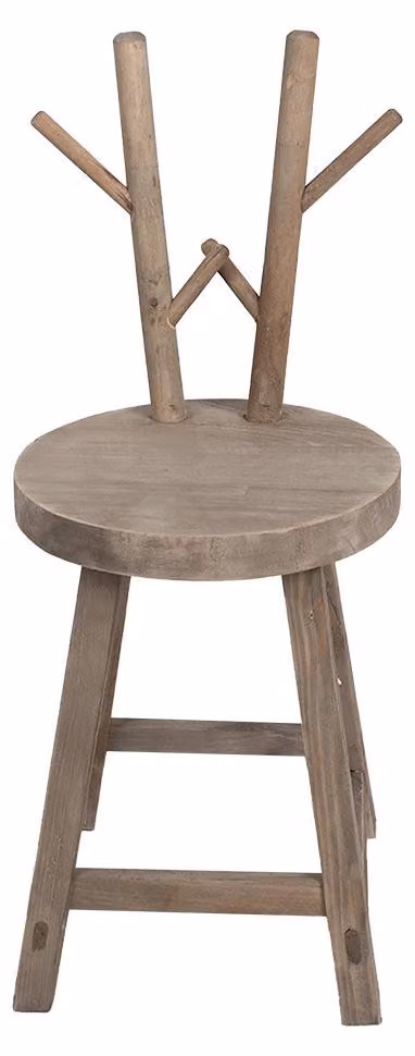 Tavolo da piantagione Clayre & Eef 30x30x70 cm Legno marrone Antlers