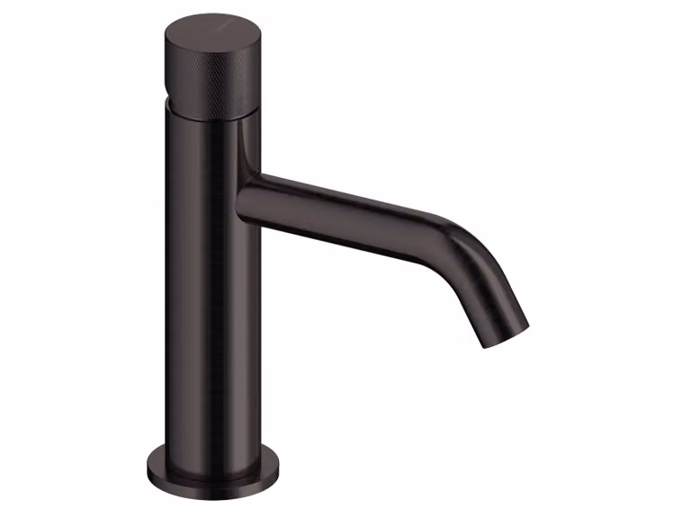 SANYCCES LOOP K ColdOpen Miscelatore monocomando per lavabo 17,3 cm, nero metallizzato