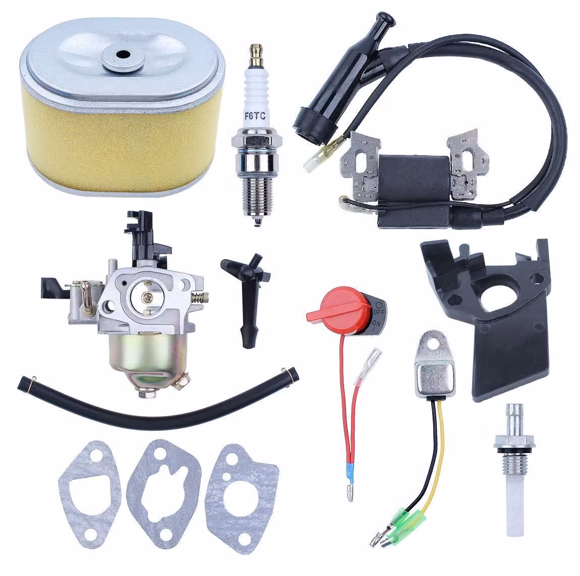 Kit carburatore per Honda GX160/GX200, 5,5/6,5 CV, modello WP30X