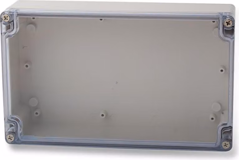 Variante con custodia vuota in ABS - Dimensioni: 200 x 120 x 57 mm Coperchio trasparente