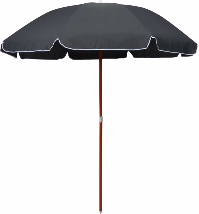 Ombrellone The Living Store con asta in acciaio 240 cm antracite