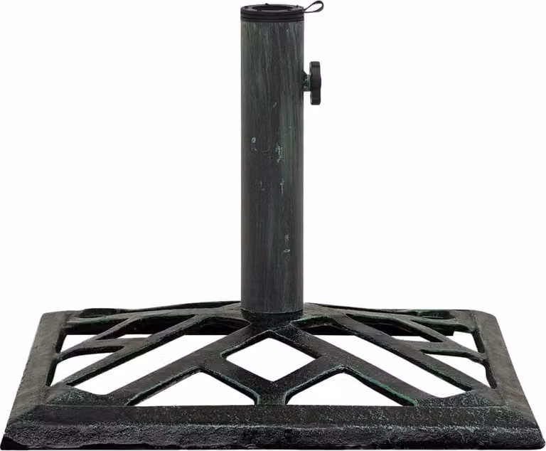 Base per Ombrellone Verde 44x44x31 cm in Ghisa
