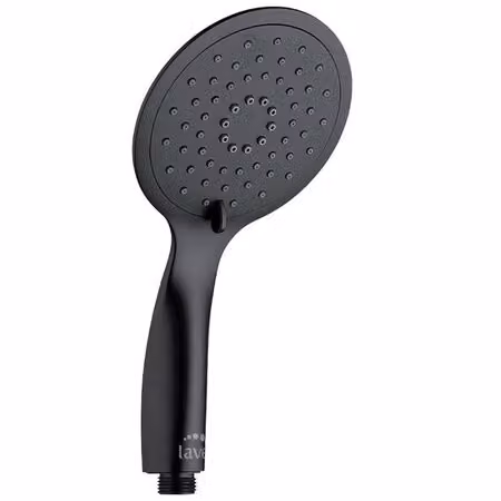 Soffione doccia con 3 tipi di getto, nero