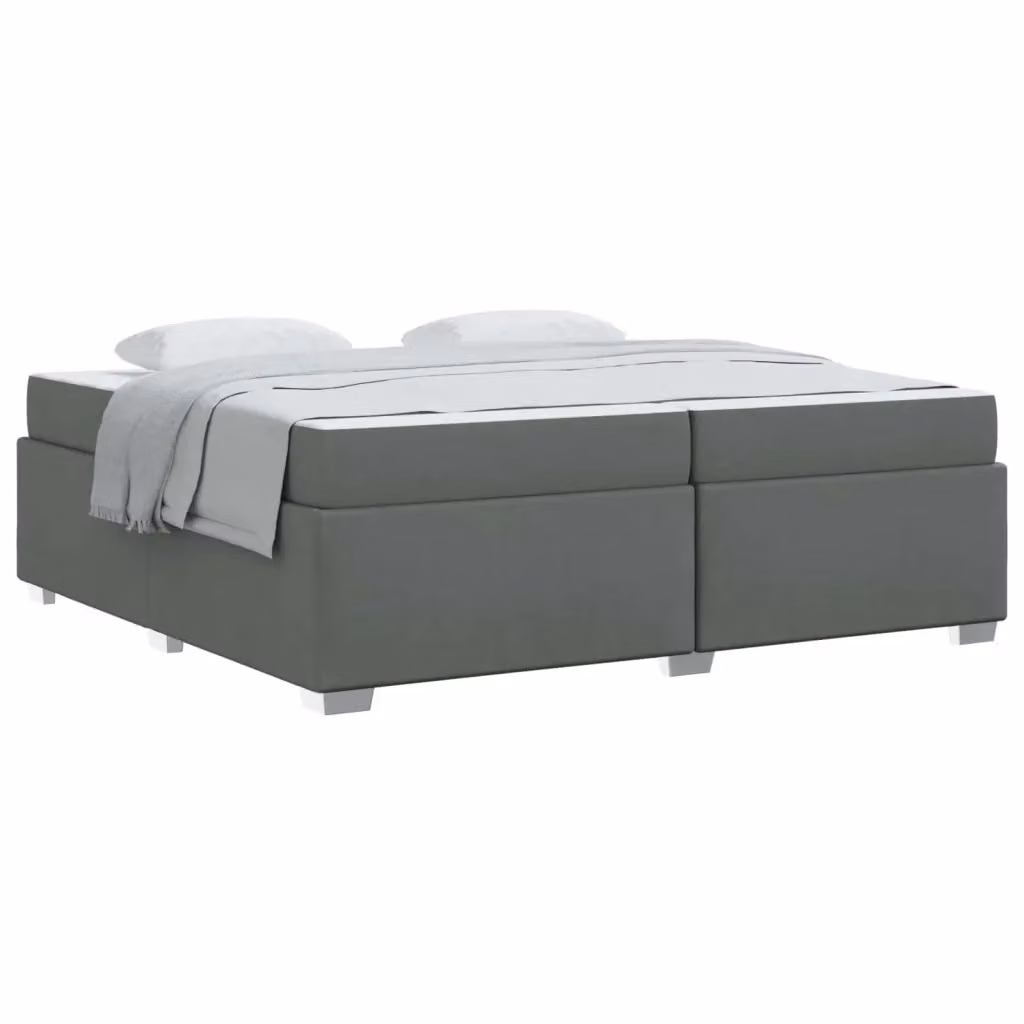 Struttura del letto moderna vidaXL in tessuto grigio con legno ingegnerizzato L/P: 200 x 200 cm – 2