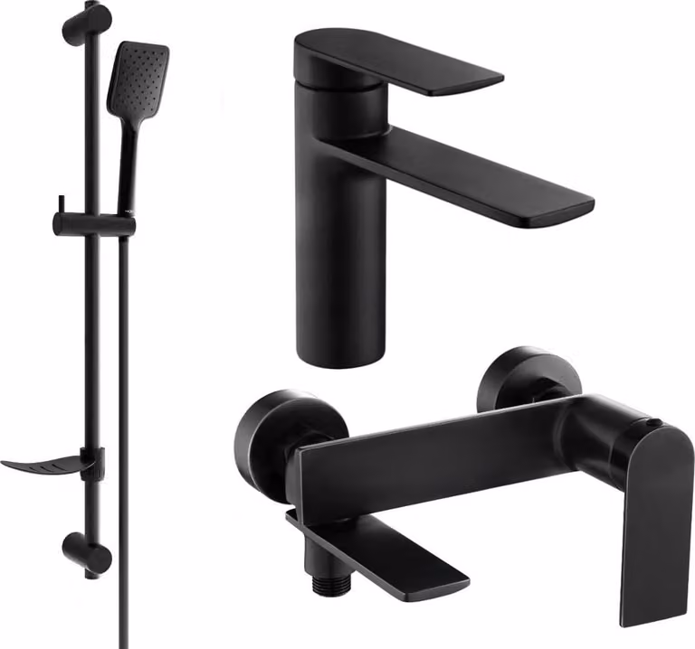 Mexen Zero DF62 set da bagno, nero - 71103DF62-70