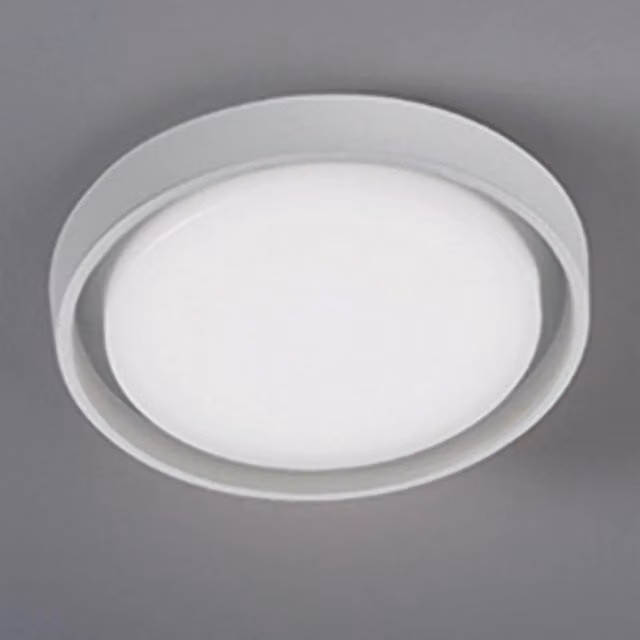 Alu Lampada da Parete e Soffitto in Alluminio Bianco Opaco, LED 30W 3460 Lumen, IP54 per Interni ed Esterni, Design Moderno Circolare 34x5 cm
