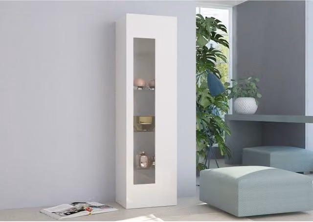 Vetrina Daiquiri – Bianco Lucido – 45x162x34cm
