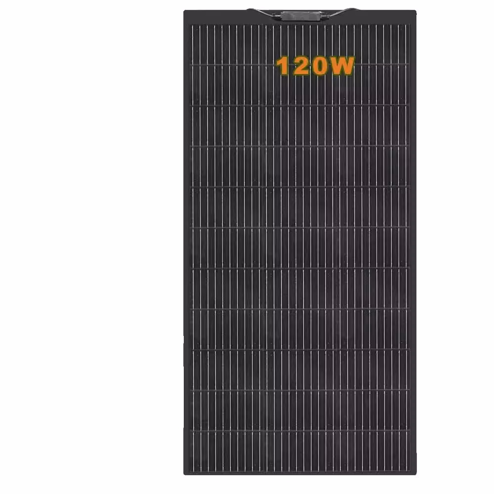 Pannello solare monocristallino da 120W, alta efficienza, resistente agli agenti atmosferici, portatile, colore nero