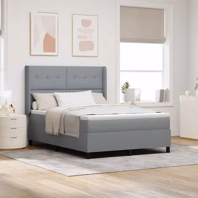 Letto ibrido con molle e schiuma vidaXL Grigio L/P/H: 140 x 200 x 28 cm – 1