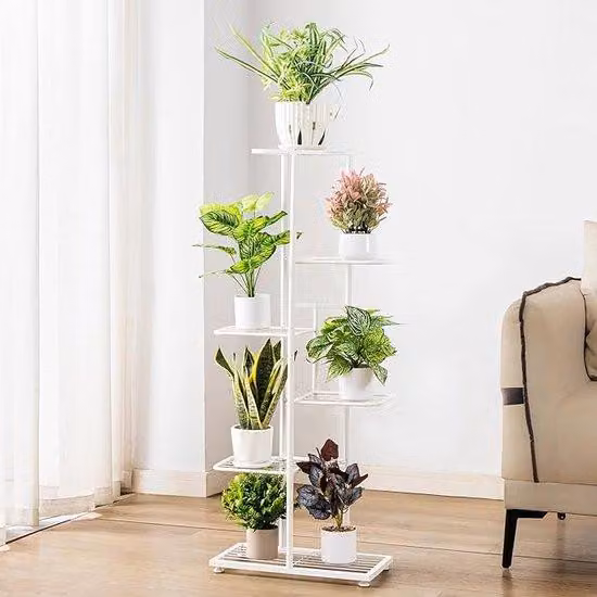 Scaffale da balcone in plastica per angoli, soggiorno, ufficio, giardino