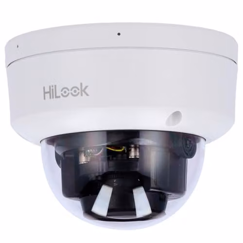 HiLook - Telecamera IP Dome - Risoluzione 4 Megapixel (2560x1440) - Obiettivo varifocale motorizzato 2,8~12 mm | Microfono - Luce ibrida 30 m | PoE IEEE802.3af | MicroSD - Rilevamento di movimento 2.0