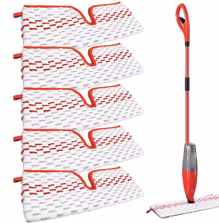 5 coperture di ricambio per mop spray Vileda, in microfibra, 40x15,5 cm