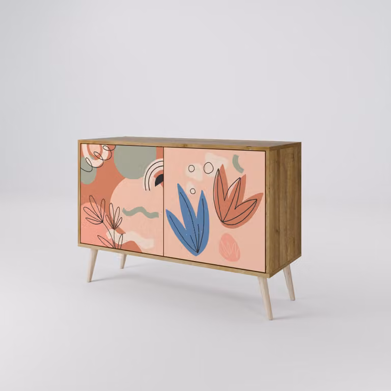 Cassettiera Spacerebels a 2 ante - credenza cassettiera - credenza alta - mobile guardaroba - soggiorno camera da letto - 57,5×111×42 (HxLxP)