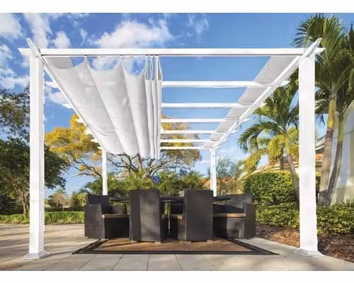 Paragon Pergola in alluminio per esterni Florida 1111 Bianco 350x350x235 cm