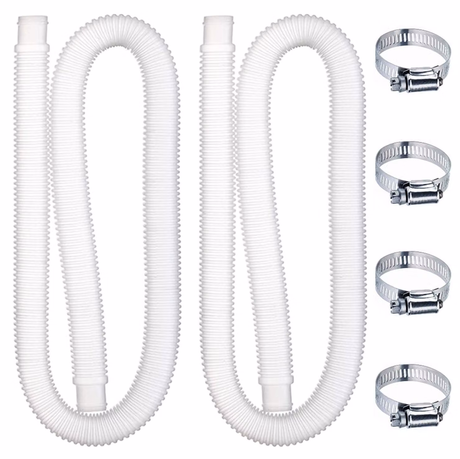 Solidchoice - Set di 2 tubi di ricambio per piscina con morsetti metallici