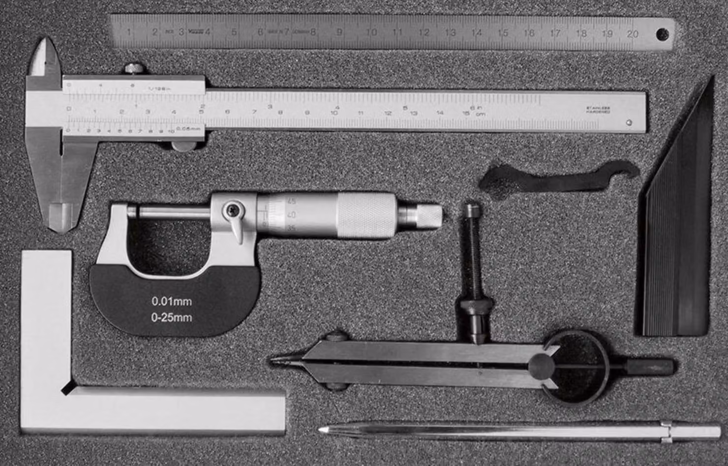 Set di strumenti di misura Fortis 7 pezzi , 4317784717281