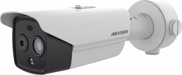 Telecamera di sorveglianza Hikvision Bullet Bi-spectrum Termica IP PoE DS-2TD2628-7/QA bianca