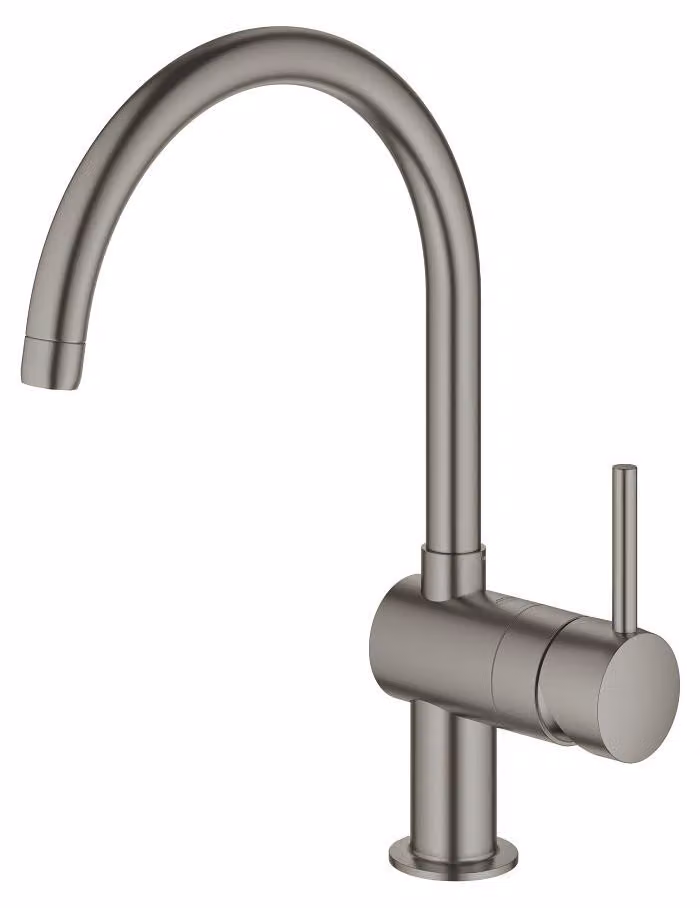 GROHE Minta Mitigeur monocommandé pour évier, portée 223mm, bec en C, pivotant, 32917AL0, 32917AL0