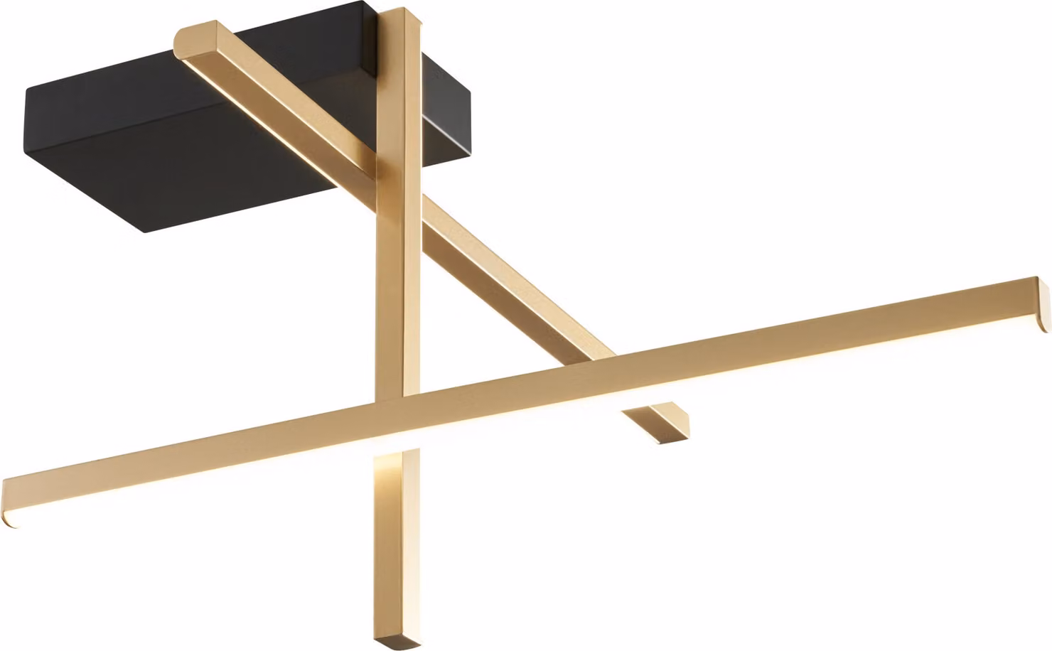 Lampada a soffitto LED 25W EDGE 22008C3-BK/GD, serie Zuma