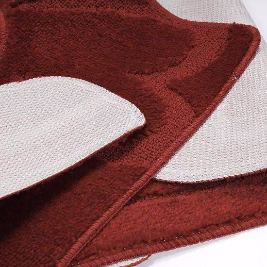 Set di tappetini da bagno  3 pezzi: morbidi, antiscivolo, ideali per doccia, bidet e toilette
