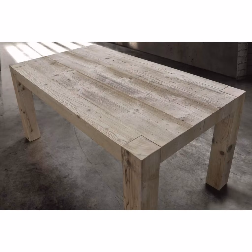 Tavolo rettangolare allungabile in legno di quercia Mobili 2G colore beige e marrone L: 160 cm, P: 90 cm, H: 78 cm – 2