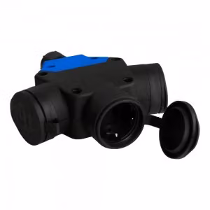 Presa di corrente monofase tripla a 3 vie con messa a terra Distributore di prese di corrente 230V IP44 TpE 7617
